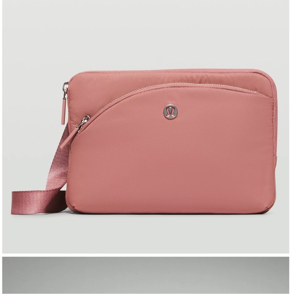 lululemon athletica Handbags - Lululemon Curved Lines Crossbody Pink Pastel NWT